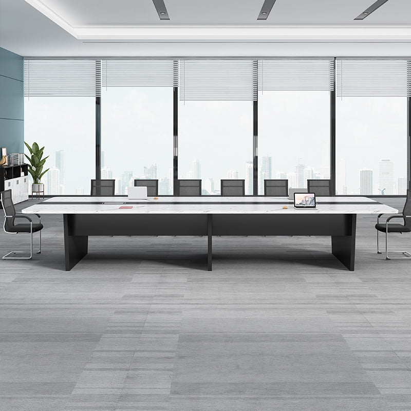 Industrial Style Writing Desk Curved Cable Management Office Desk