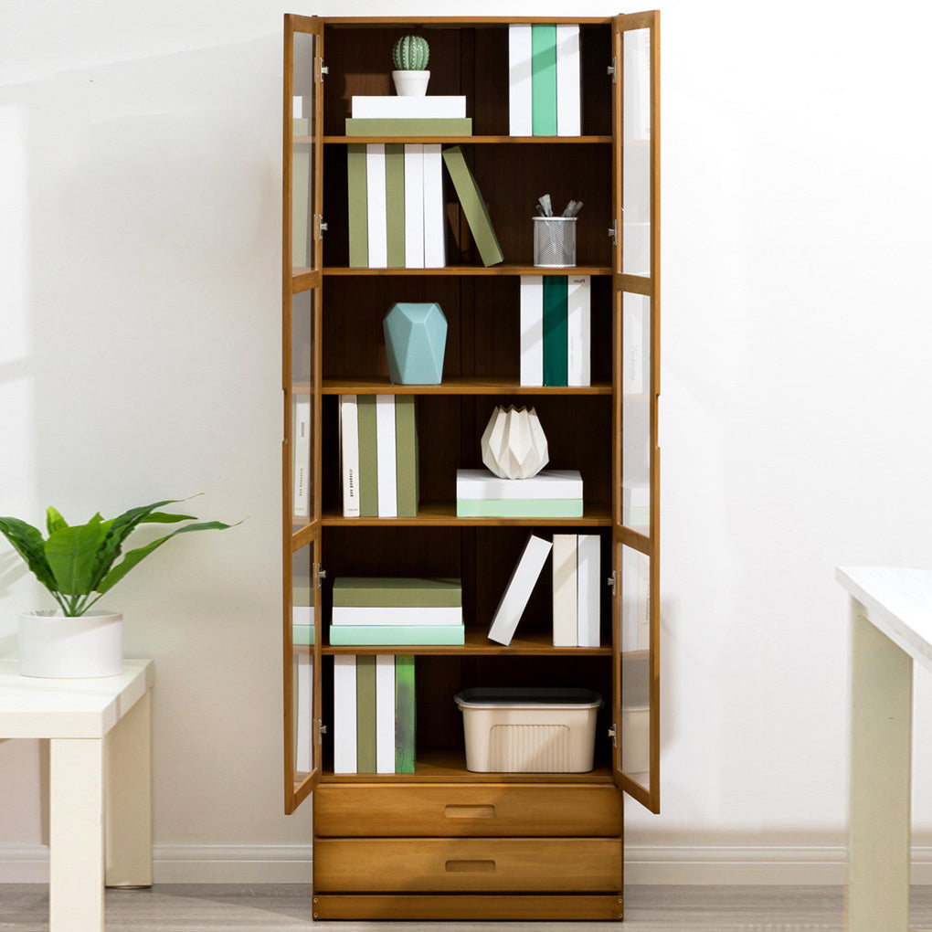 Closed Back Bookshelf Door Standard Bookcase for Home Office