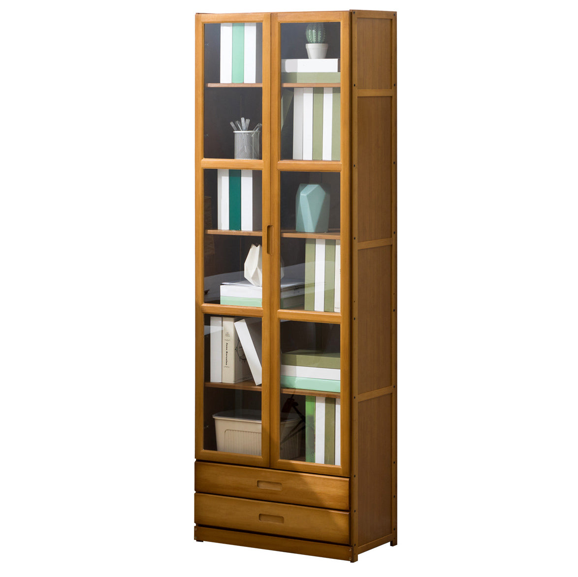 Closed Back Bookshelf Door Standard Bookcase for Home Office