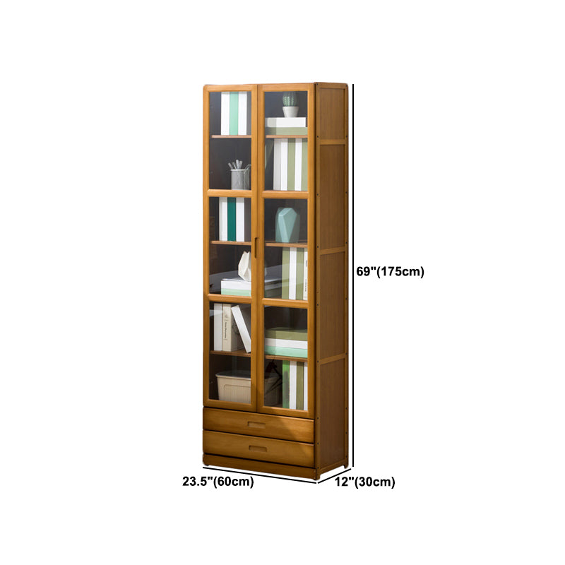 Closed Back Bookshelf Door Standard Bookcase for Home Office