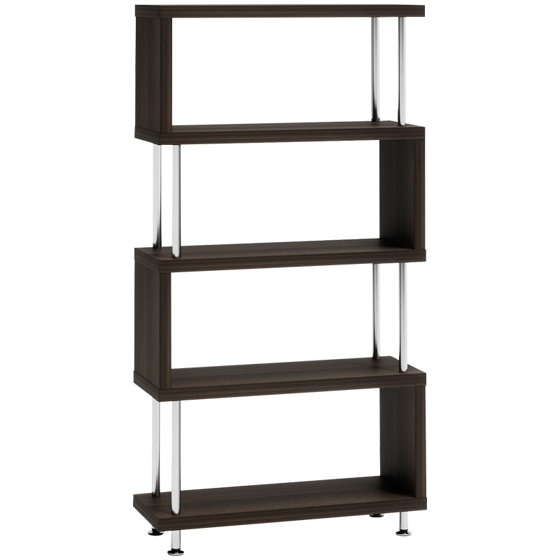 Open Back Modern Style Bookshelf Wood Bookshelf for Home Office