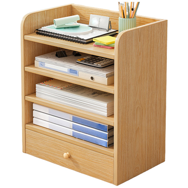 Contemporary Bookcase Closed Back Shelf Bookcase for Study Room