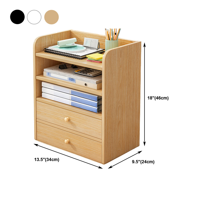Contemporary Bookcase Closed Back Shelf Bookcase for Study Room