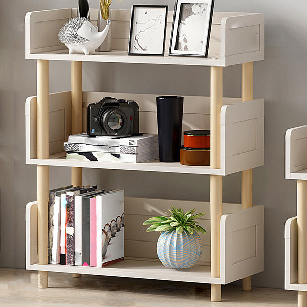 Scandinavian Style Bookshelf Open Back Engineer Wood Bookcase for Office