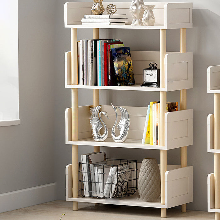 Scandinavian Style Bookshelf Open Back Engineer Wood Bookcase for Office