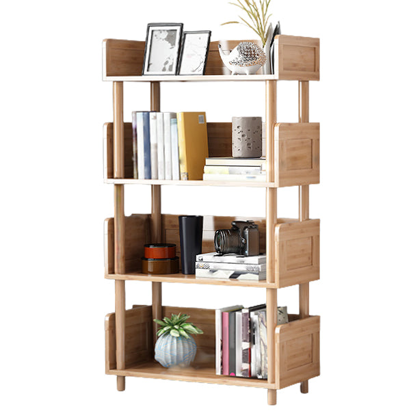 Scandinavian Style Bookshelf Open Back Engineer Wood Bookcase for Office