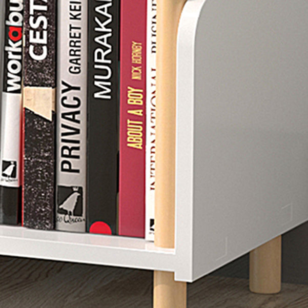 Scandinavian Style Bookshelf Open Back Engineer Wood Bookcase for Office