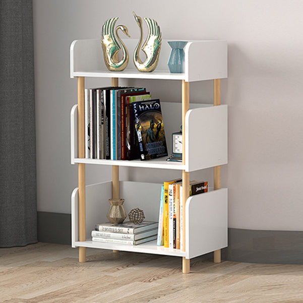 Scandinavian Style Bookshelf Open Back Engineer Wood Bookcase for Office