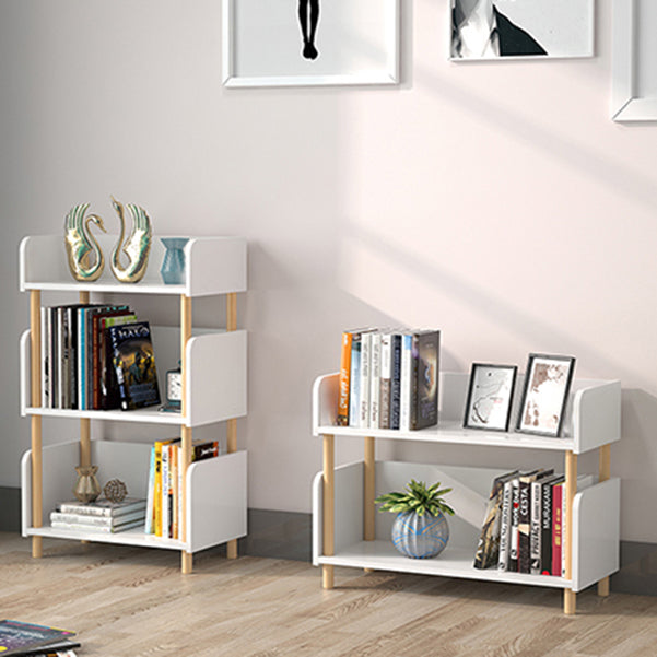 Scandinavian Style Bookshelf Open Back Engineer Wood Bookcase for Office