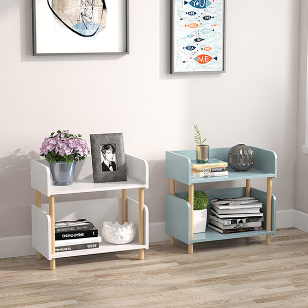 Scandinavian Style Bookshelf Open Back Engineer Wood Bookcase for Office