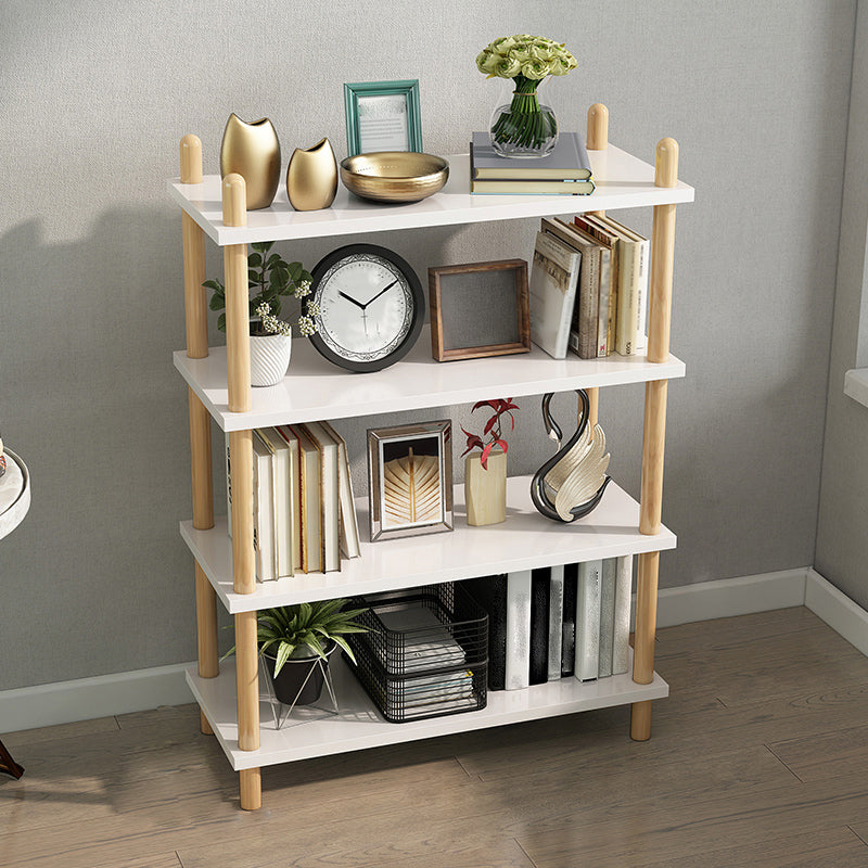 Modern Style Bookshelf Open Back Artificial Wood Bookcase for Office