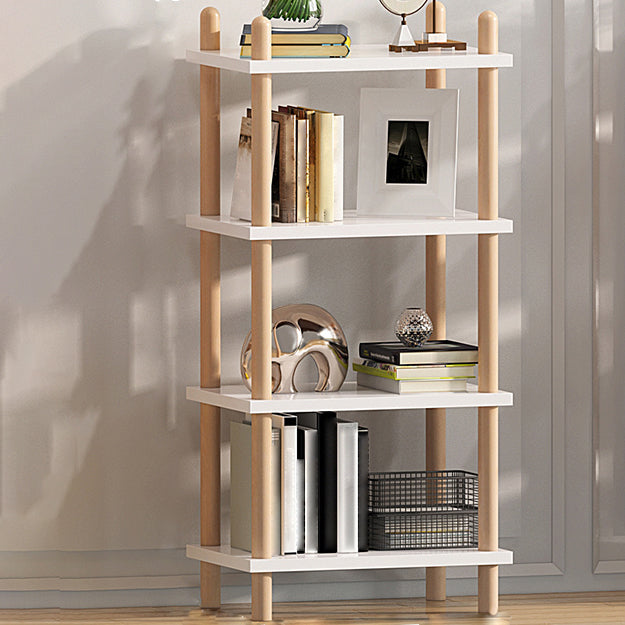 Modern Style Bookshelf Open Back Artificial Wood Bookcase for Office