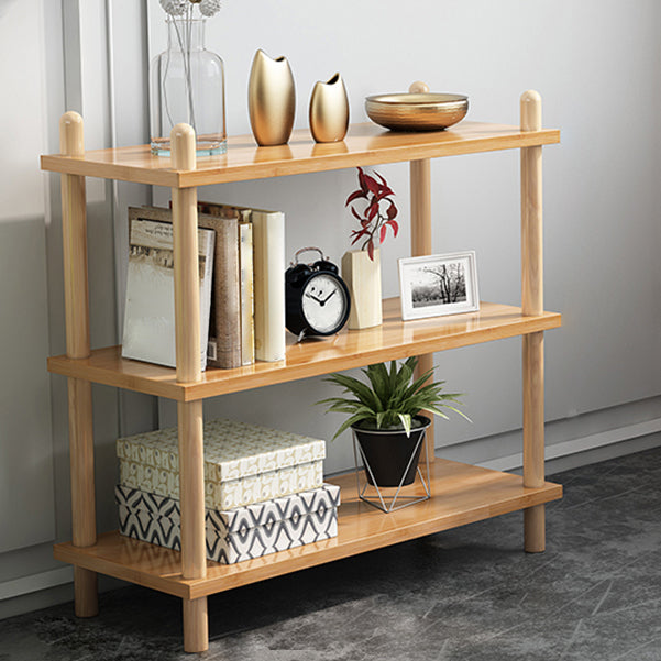 Modern Style Bookshelf Open Back Artificial Wood Bookcase for Office