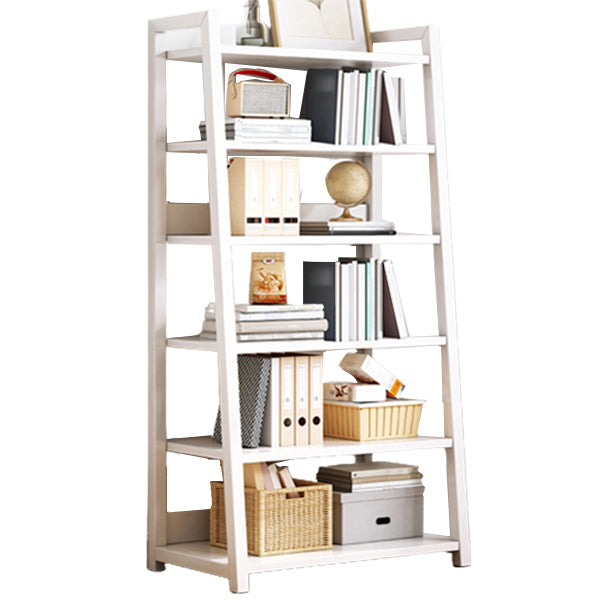 Modern Style Bookshelf Metal Frame and Wood Shelf Bookcase for Office