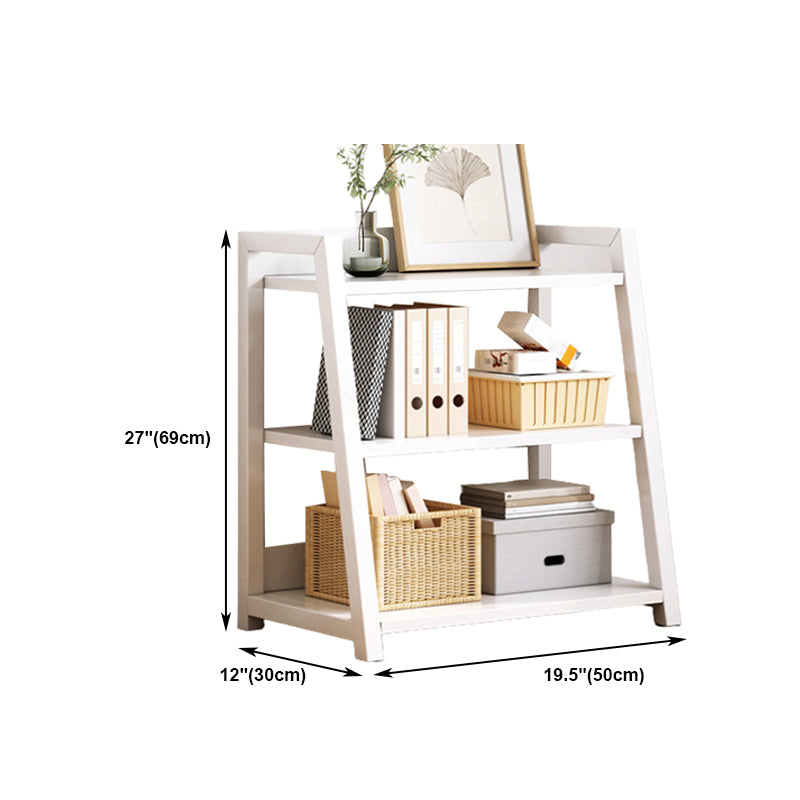 Modern Style Bookshelf Metal Frame and Wood Shelf Bookcase for Office