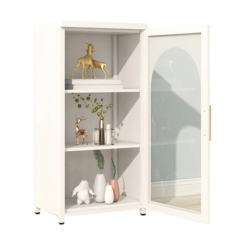 39.96"H Bookshelf Scandinavian Bookcase for Home Office with Door