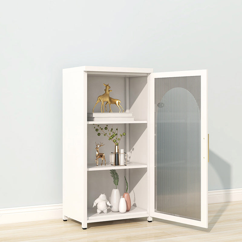 39.96"H Bookshelf Scandinavian Bookcase for Home Office with Door