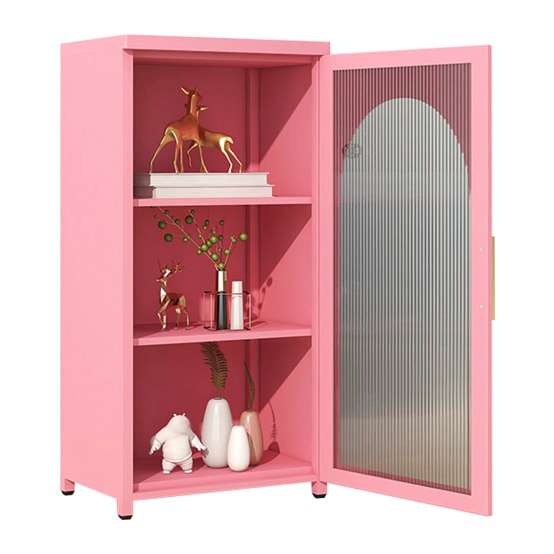 39.96"H Bookshelf Scandinavian Bookcase for Home Office with Door