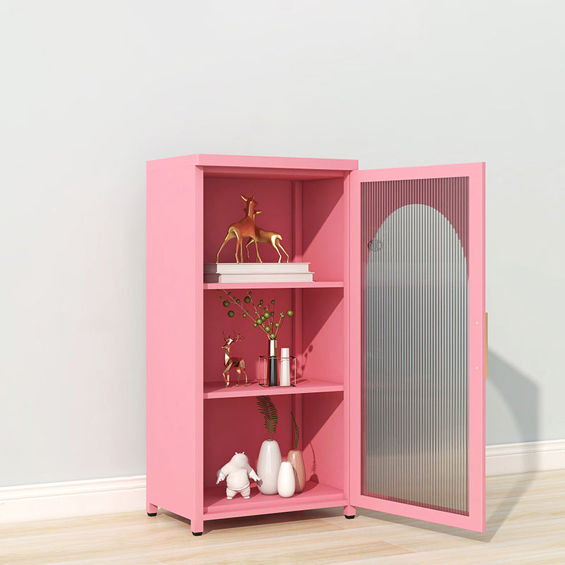 39.96"H Bookshelf Scandinavian Bookcase for Home Office with Door