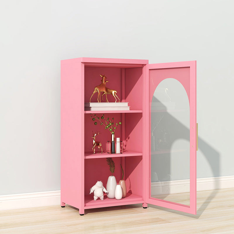 39.96"H Bookshelf Scandinavian Bookcase for Home Office with Door