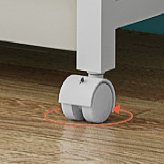 11.81"W Bookshelf Contemporary Style Bookcase for Home Study Room with Casters