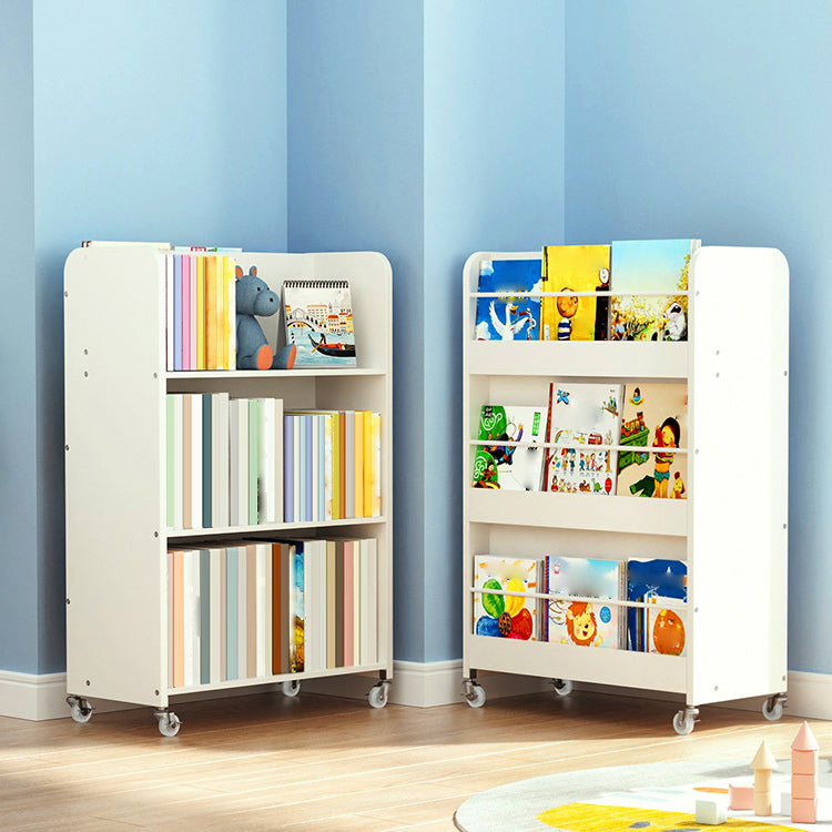 Contemporary Style Bookshelf Engineered Wood Bookcase for Home Study Room