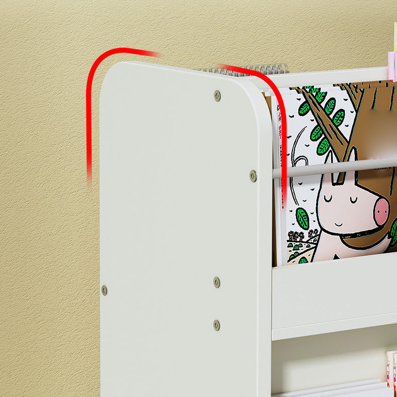 Contemporary Style Bookshelf Engineered Wood Bookcase for Home Study Room