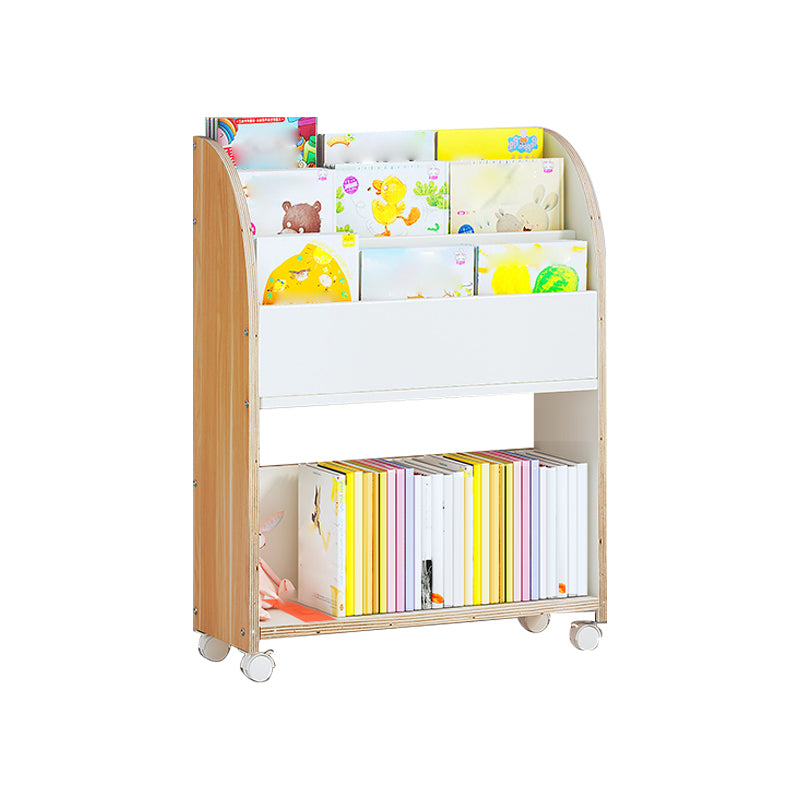 Contemporary Style Bookshelf Engineered Wood Bookcase for Home Study Room