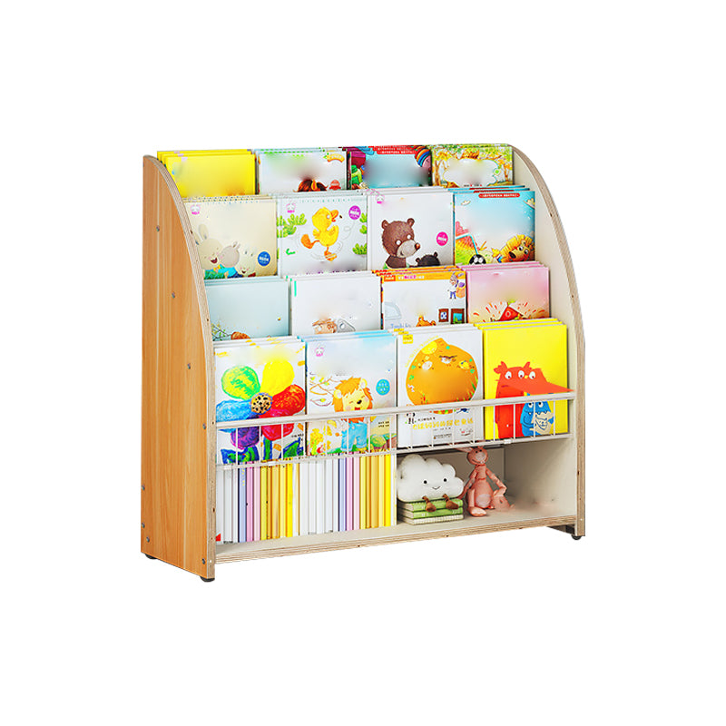 Contemporary Style Bookshelf Engineered Wood Bookcase for Home Study Room