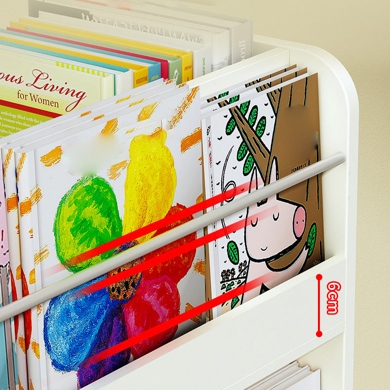 Contemporary Style Bookshelf Engineered Wood Bookcase for Home Study Room