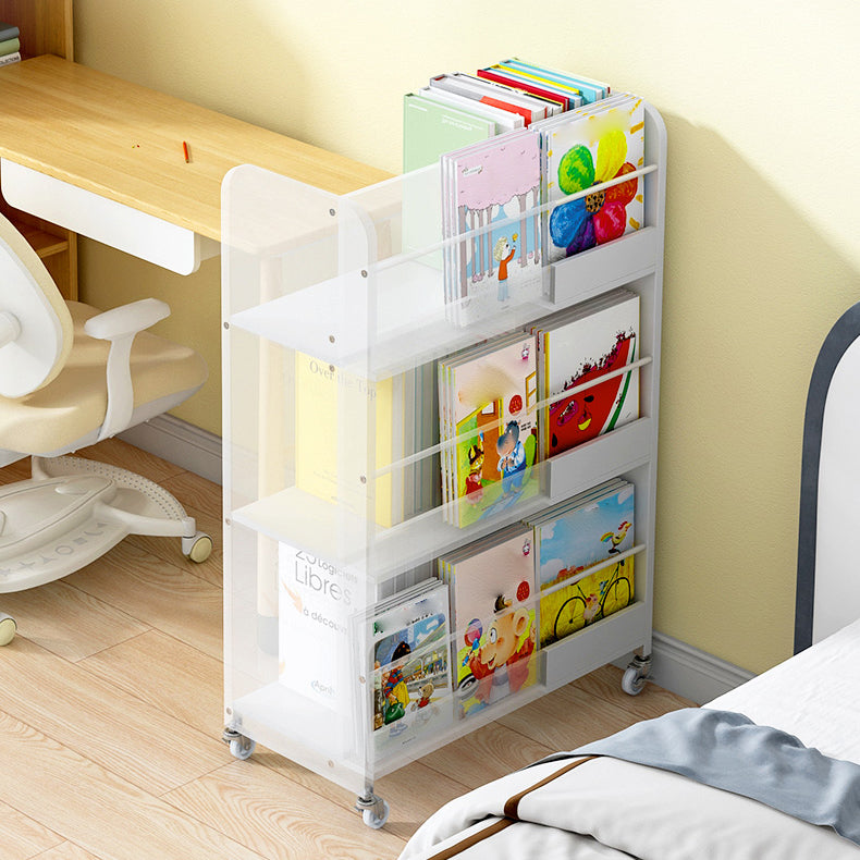 Contemporary Style Bookshelf Engineered Wood Bookcase for Home Study Room