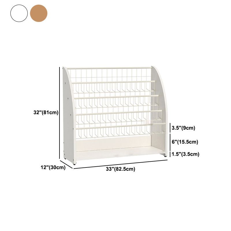 Contemporary Style Bookshelf Engineered Wood Bookcase for Home Study Room