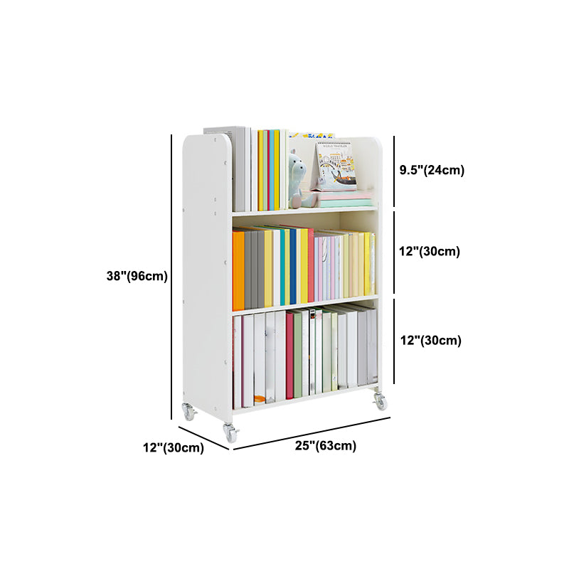 Contemporary Style Bookshelf Engineered Wood Bookcase for Home Study Room