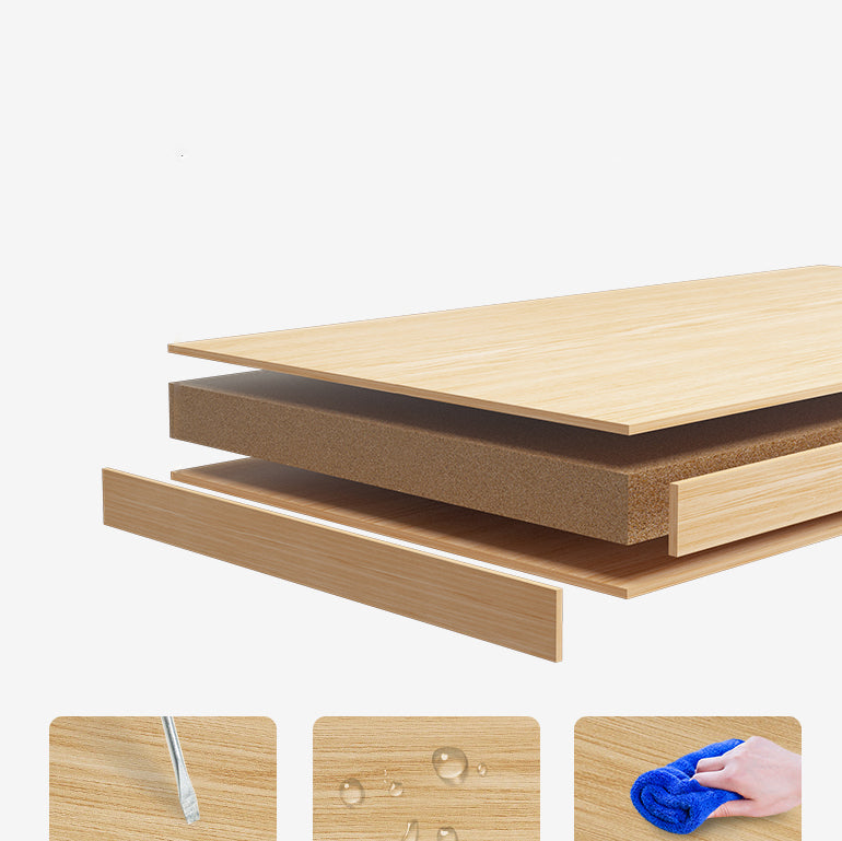 Light Brown Modern Style Bookshelf Engineer Wood Bookcase for Home