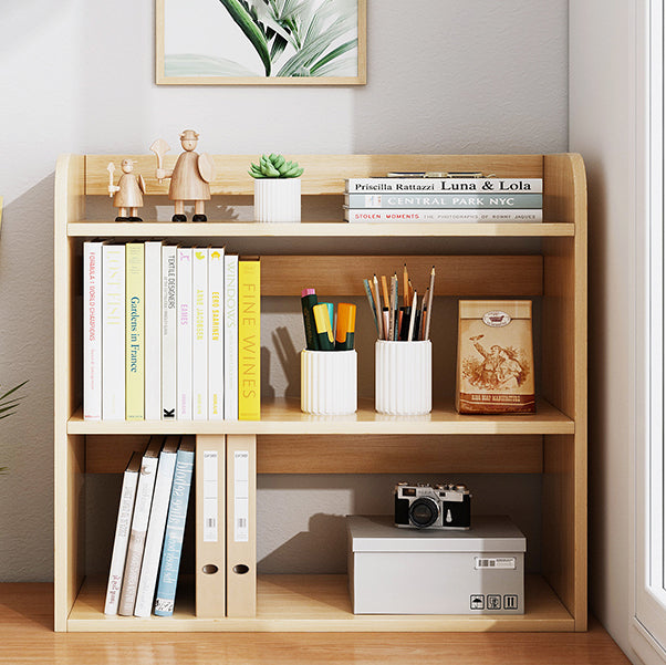 Light Brown Modern Style Bookshelf Engineer Wood Bookcase for Home