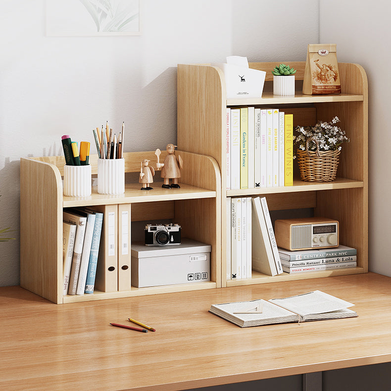 Light Brown Modern Style Bookshelf Engineer Wood Bookcase for Home