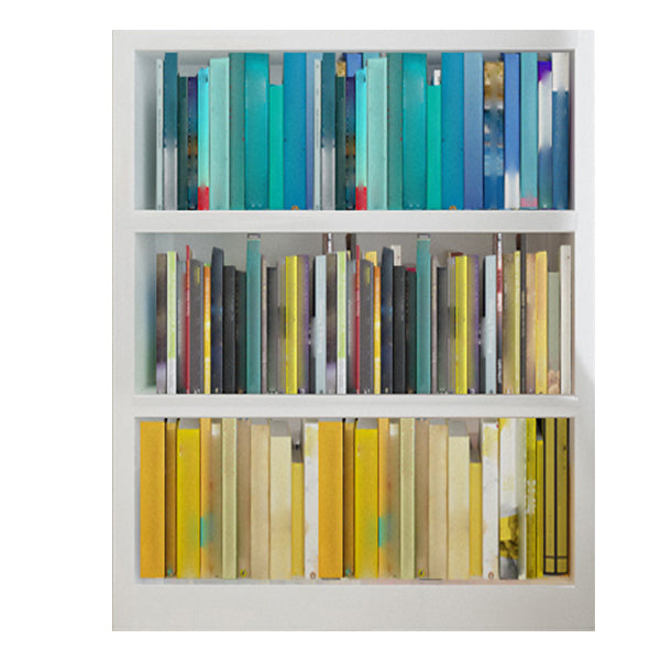 White Modern Style Bookshelf Engineer Wood Bookcase for Home