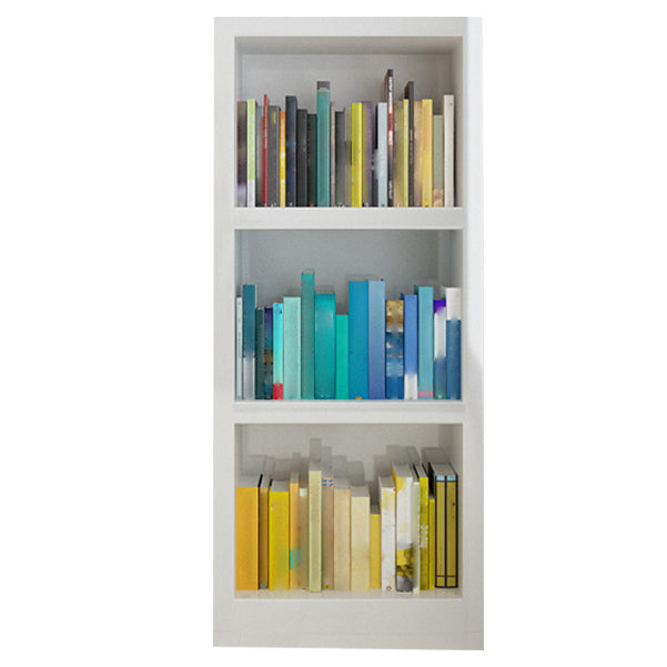 White Modern Style Bookshelf Engineer Wood Bookcase for Home
