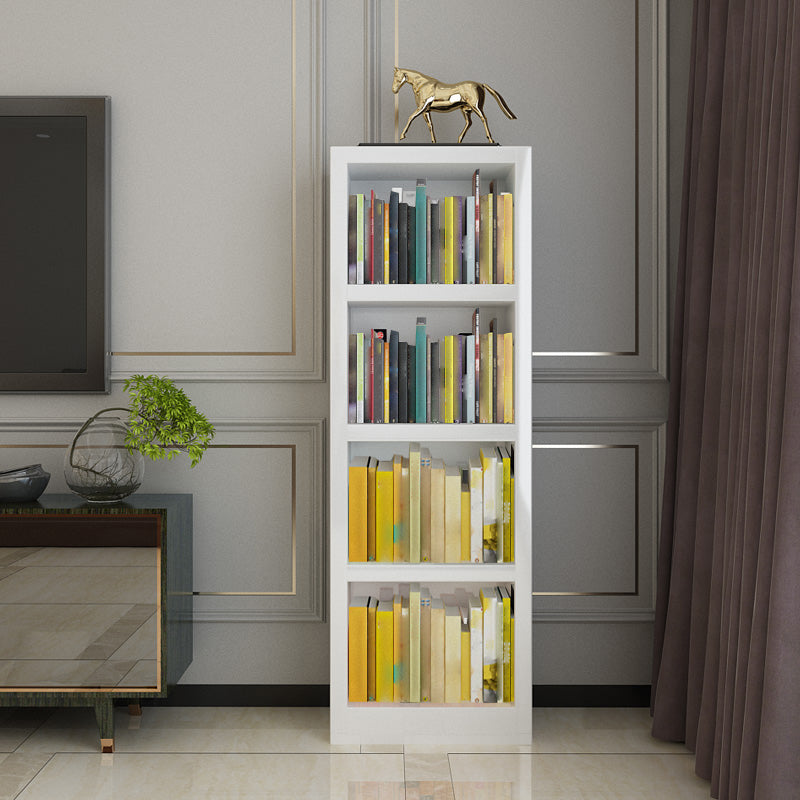 White Modern Style Bookshelf Engineer Wood Bookcase for Home