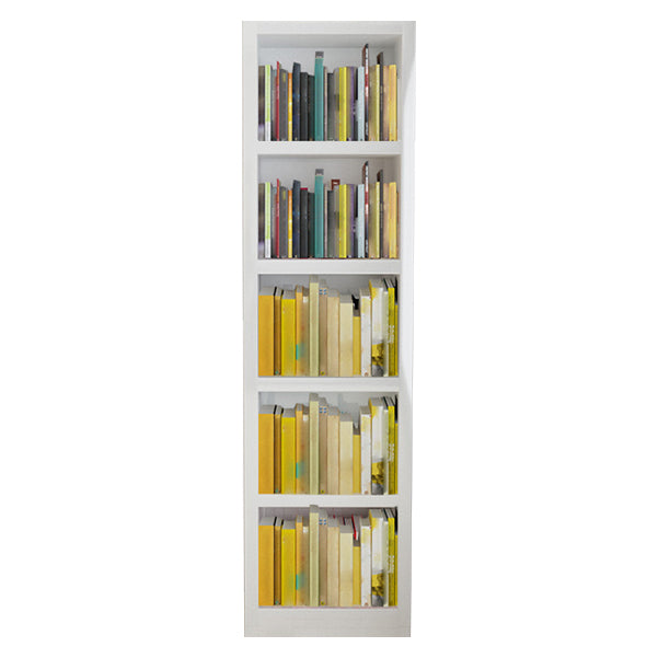 White Modern Style Bookshelf Engineer Wood Bookcase for Home