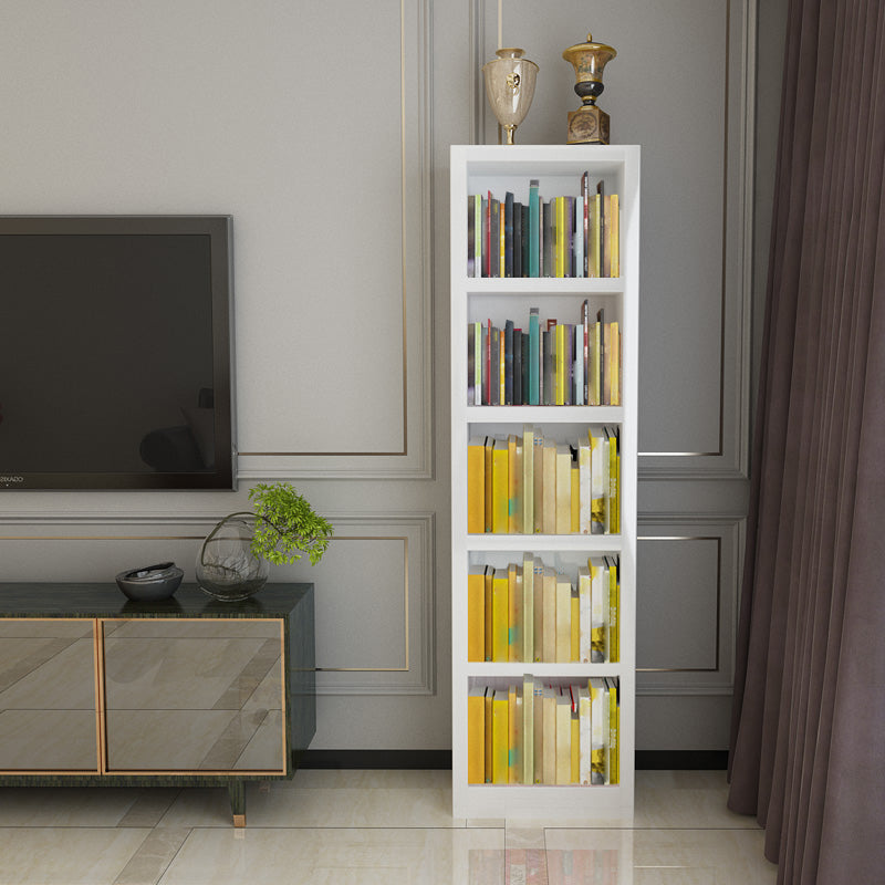 White Modern Style Bookshelf Engineer Wood Bookcase for Home