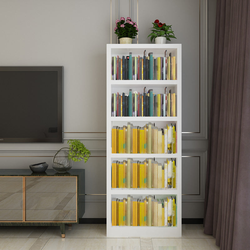 White Modern Style Bookshelf Engineer Wood Bookcase for Home
