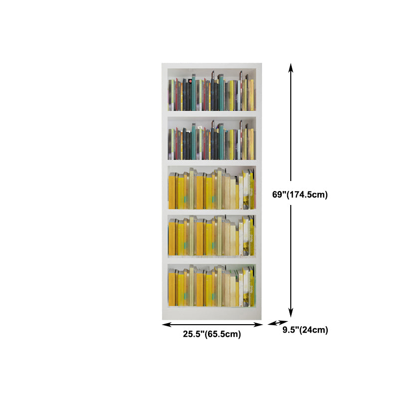 White Modern Style Bookshelf Engineer Wood Bookcase for Home