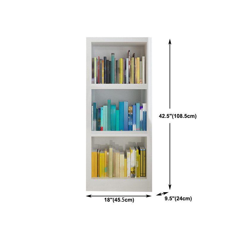 White Modern Style Bookshelf Engineer Wood Bookcase for Home