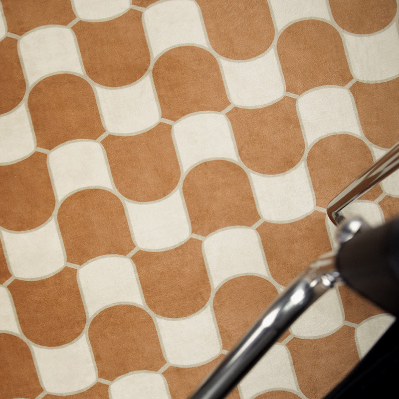 Black Modern Rug Polyester Abstract Grid Rug Non-Slip Backing Rug for Living Room