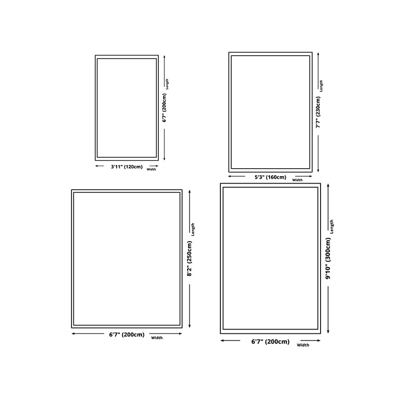 Green Modern Rug Polyester Semicircle Indoor Rug Washable Rug for Home Decor