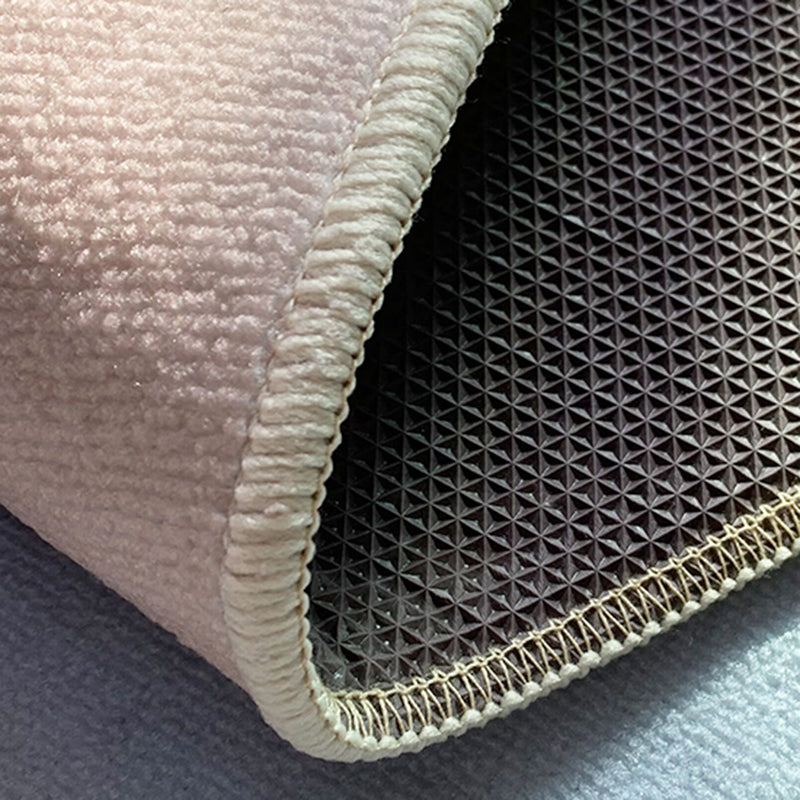 Beige modern tapijt, polyester, puur kleur, binnentapijt, wasbaar tapijt voor woondecoratie