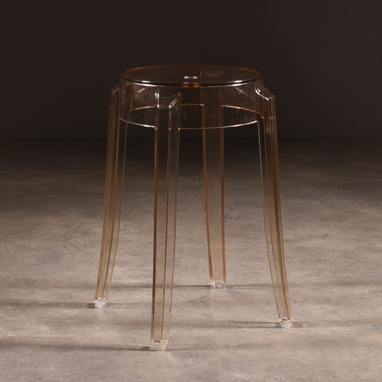 Modern Style Bar-stool Acrylic Round Counter Bar Stool for Kitchen Bar