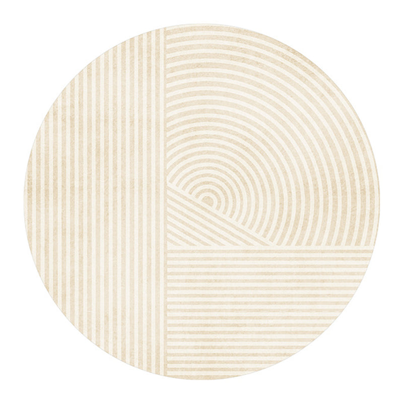 Purple Nordic Rug Polyester Contrast Color Indoor Rug Stain Resistant Rug for Living Room