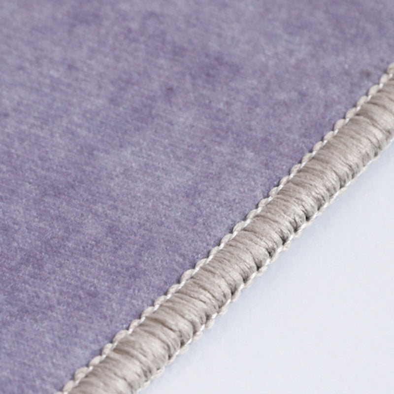 Purple Nordic Rug Polyester Contrast Color Indoor Rug Stain Resistant Rug for Living Room